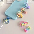 thumbnail image 4 of Charger Cable Protective Cover Silicone Cartoon Design Anti-break Wear-resistant  Data Cables Protector Style A One Size, 4 of 13