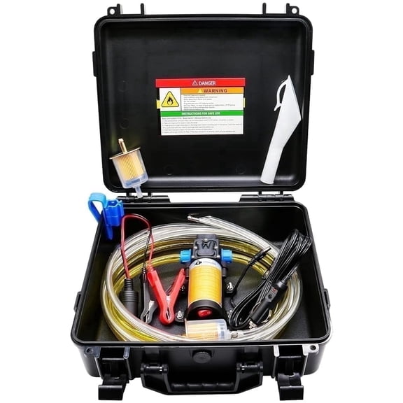 Steauty 12V 70W Fuel Transfer Pump, 85 GPH for Gasoline and Diesel, Cars, Trucks, Boats