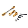 thumbnail image 2 of Vogacara RC Cars 1/28 Servo Arm Metal mejorado varillas de enlace de dirección ensamblado Kit de enlace de repuesto para WLtoys K969 K979 K989 K999 Kits de construcción modelo Oro Vogacara FN010112-03, 2 of 6