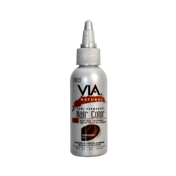 Via Natural Semi Permanent Hair Color 94 Mahogany 2 oz