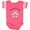 Football Pink and White, variant on Inktastic Pawpaw's Girl Heart Flowers Girls Baby Bodysuit