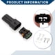 thumbnail image 5 of Conector de ventilador de radiador de 2 pines Unique Bargains, conector de terminal de cable macho hembra a prueba de agua para Honda, 1 juego, 5 of 6