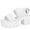 JAFFA1-WHITE, variant on READYSALTED Women's Cleated Chunky Platform Sandals in Open Toe Ankle Strap Block Heel(White,Size 11)
