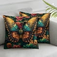 thumbnail image 3 of Set of 2 Butterflies Decorative Pillow Covers Vintage Butterfly Floral Throw Pillow Covers Abstract Colorful Flower Pillowcases Modern Square Cushion Cases Multiple specifications&nbsp;, 3 of 7