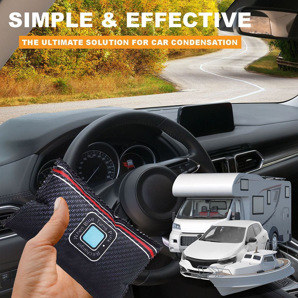 Reusable Car Dehumidifier Clear Windscreen Moisture Damp Absorber Gel Bags