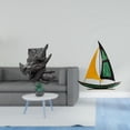 thumbnail image 2 of Figura de mesa,Estantería sujetalibros Estatua Sujetalibros,Sujetalibros decorativos para libros pesados. Decoración para el hogar.,Figura de velero,Escultura de velero de hierro para, 2 of 8