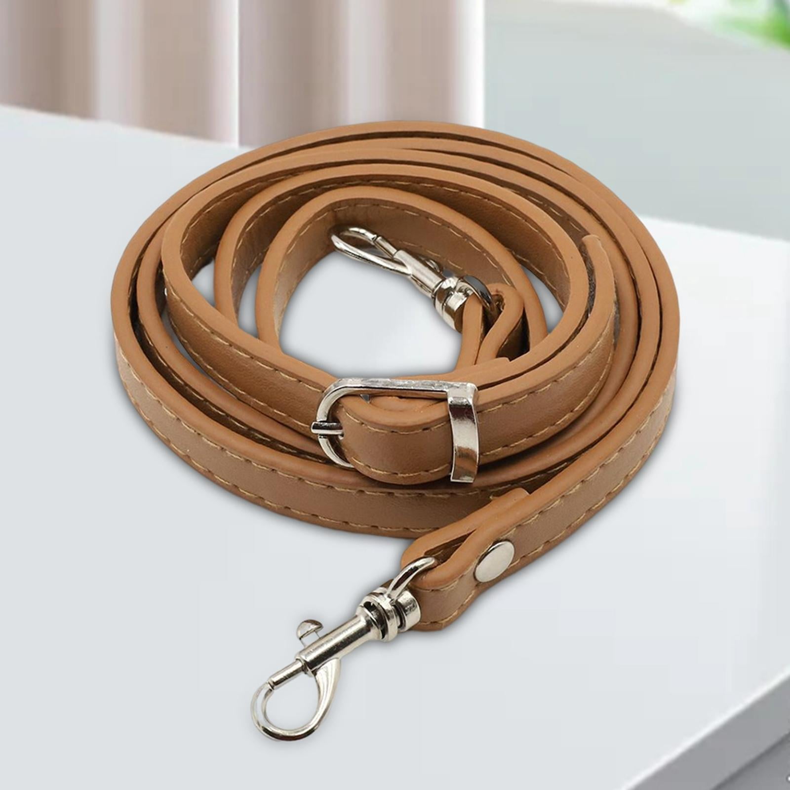 Bunblic Shoulder Bag Strap Replacement Adjustable Strap 1.2m Length Pu Leather Brown Brown