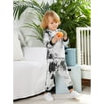 thumbnail image 6 of Jeccie Baby and Toddler Boy Tie-dyed Hoodie and Jogger Pant Outfit Set, 2-Piece, Gray 4-5 Years, 6 of 7