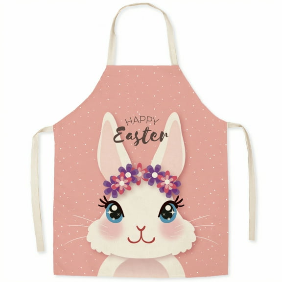 AUQ Aprons for Men,Neck Strap Style Cute Aprons for Women,Polyester Fabric Aprons for Cooking,Style1