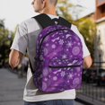 thumbnail image 6 of Fuzoiu Purple Snowflakes Print School Backpack for Teens,Large Bookbag,Lightweight Laptop Bag for Travel, Work, School & Outdoor Adventures, 6 of 6
