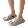 thumbnail image 3 of Yungyresw Slip On Slippers For Women Men Soft Lightweight Indoor Outdoor Casual Footwear Thick Sole Comfortable House Slippers Gray 42, 3 of 6