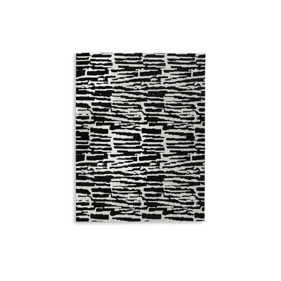Signature Design by Ashley Bramshaw Abstract Area Rug 8' x 10', Black and Ivory Modern Indoor Living Room Rug