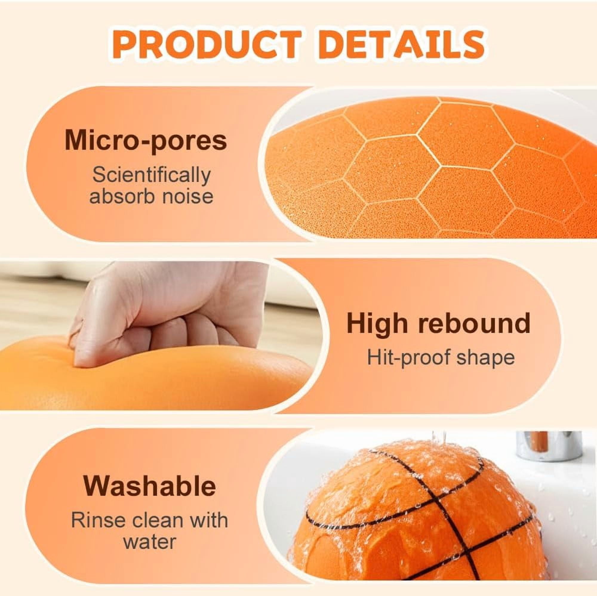 Silent Basketball, 2026 New Silent Basketball, Silent Basketballs Dribbling Indoor, No Noise Basketballs for Various Indoor Activities