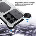 thumbnail image 3 of Compatible with Samsung S22Ultra Metal Case, Military-Grade Drop Protective Case Full-Body Dual Layer Rugged Heavy Duty Phone Cases Kickstand Shockproof Bumper CaseFor Samsung Galaxy22ultra case, 3 of 5