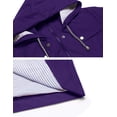 thumbnail image 4 of Gabardina impermeable LOMON con capucha larga para mujer, 4 of 6