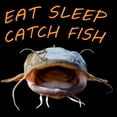 thumbnail image 3 of CafePress - Eat Sleep Catch Fish Men's Dark Pajamas - Men's Dark Loose Fit Cotton Pajama Set, 3 of 7