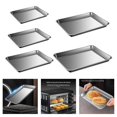 thumbnail image 2 of Rustproof Cookie Sheet Flat Bottom Tray Stainless Steel Flat Baking Pan For Cakes Breads And Pastries Preparation, 2 of 4