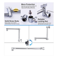 thumbnail image 4 of Shower Head Extension Arm, Adjustable Extender with Lock Joint, Rise or Lower Rainfall and Fixed Shower Head, 4 of 8