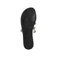 thumbnail image 4 of MARC FISHER Womens Black Oversized Ornaments Bryte Round Toe Slip On Sandals 7.5 M, 4 of 4