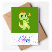 Dinosaur Kingdom Love You Welcome Back Greeting Cards Envelopes Blank