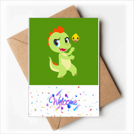 Dinosaur Kingdom Love You Welcome Back Greeting Cards Envelopes Blank
