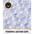 thumbnail image 5 of HITSLAM Bath Mat for Tub Non Slip,Oval Bath Mats with Suction Cups and Drain Holes, Machine Washable Shower Mat for Bathroom,35"x16" Clear, 5 of 8