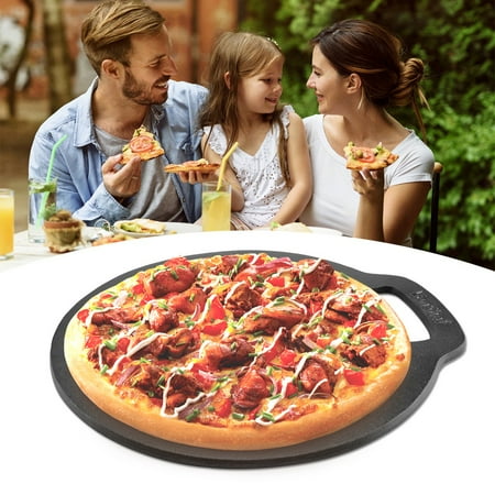 Baking Stone For Bread WALFRONT Non-stick Cast Iron Pizza Bread Scones Baking Stone Plate , Cast Iron Pizza Baking Stone, Pizza Baking Plate ()