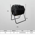 thumbnail image 3 of 42 Gallon Compost Bin Rotatable Black Compost Container for Outdoor Garden Yard Supplies, 3 of 8