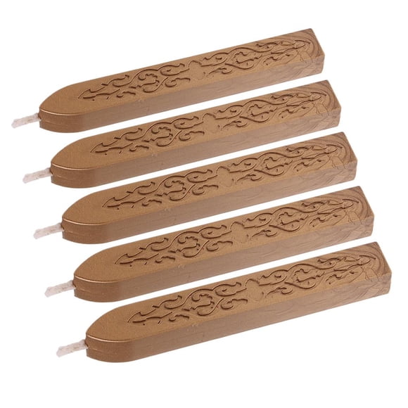 simhoa 5 Pieces Sealing Sticks with Wick for Sealing Envelopes Packages Invitation 3