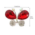 thumbnail image 2 of OUNONA Apparel Pin Rhinestone Applique Patch Decoration Red 1 PCS, 2 of 8