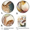 thumbnail image 3 of Designart Pink And Cream Watercolor Flower II Canvas Wall Art, 3 of 5