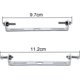 thumbnail image 4 of Paquete de 4 accesorios de iluminación, soporte de placa de techo de 90mm, conexión a tierra con tornillos, lámpara colgante de techo, el mejor regalo, 4 of 5