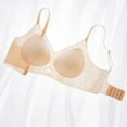 thumbnail image 5 of FJHNGBDH Womens Comfortable Bra Wireless Padded Ultra Thin Jelly Gel Breathable Underwire Bra Cover Pulls Together Thin Straps To Secure Cup Underwear Full Coverage Bralettes, 5 of 6