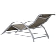 thumbnail image 4 of vidaXL Chaise Longue Textilène et Aluminium Taupe, 4 of 5