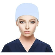 CieKen Scrub Cap With Buttons Bouffant Hat With Sweatband for Womens and Mens