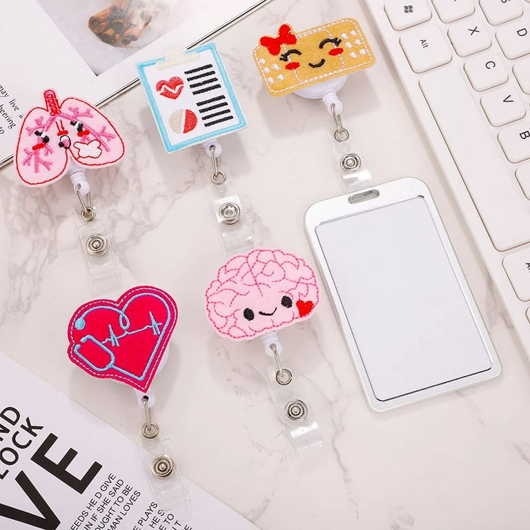 Colorful Medical Lungs Brain Double Head 360° Rotate Clip Retractable Badge  Reel Nurse Doctor Office Hospital Name Card Supplies - AliExpress