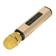thumbnail image 4 of Microphone Sans Fil Karaoké, Microphone Chantant Capacitif Portable Multifonction Réverbération pour Téléphone Intelligent Or, 4 of 8