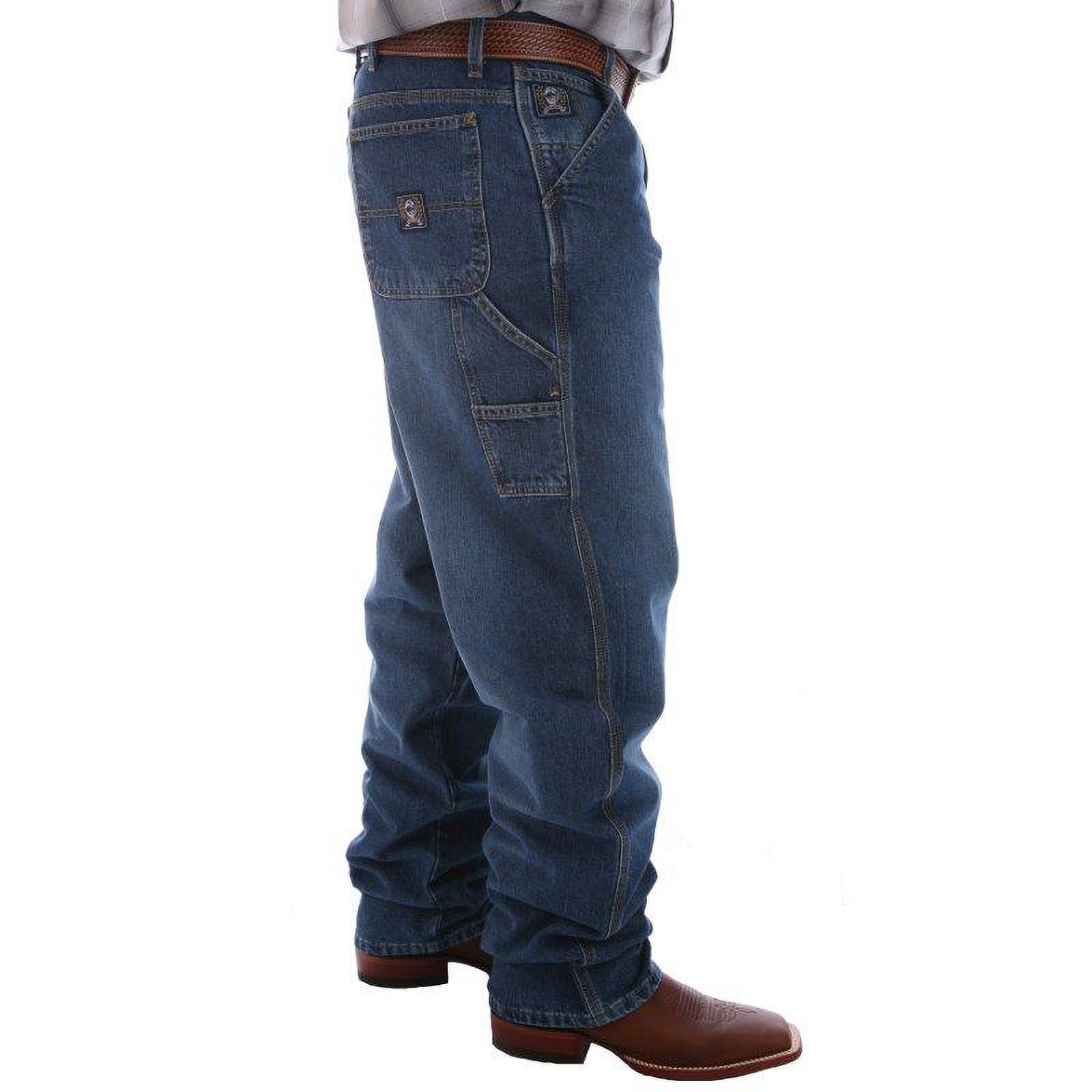 Cinch Men's Blue Vintage Label Utility Fit Tapered Loose Jeans Vintage 44W x 34L  US - image 3 of 4