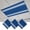 Blue White, variant on Grey Striped Magnetic Fluorescent Light Covers for Ceiling Lights 2x4Ft, Luxurious White Stripes Modern Abstract Art Office Classroom Kitchen Drop Ceiling Light Covers Filters Shade Panel 1 Pack