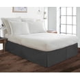 thumbnail image 2 of Pleated Bedskirt 100% Polyester/Microfiber - Fade and Wrinkle Free with 30" Tailored Drop Bedding Skirt - Superior Hotel Quality Bedskirts - Full-XXL Size - Dark Grey Solid., 2 of 4