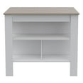 thumbnail image 1 of TUHOME Cala Kitchen Island   Engineered Wood Kitchen Islands in Multi-color, 1 of 8