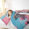 thumbnail image 4 of Homewish Kawaii Capybara Bedding Comforter Set,Lotus Flower Floral Twin Comforter Sets,Pink Brown Blue Bedding Set For Girls Teens,Microfiber Bedroom Decor Reversible,2-Piece, 4 of 8