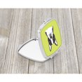 thumbnail image 2 of Lime Checkered Boston Terrier Compact Mirror, 2 of 4