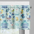 thumbnail image 5 of Ambesonne Cartoon Valance & Curtain, Crestcent Moon with Stars, 55"x30", Pale Violet Blue Yellow, 5 of 6