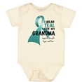 thumbnail image 3 of Inktastic I Wear Teal for My Grandma Boys or Girls Baby Bodysuit, 3 of 5