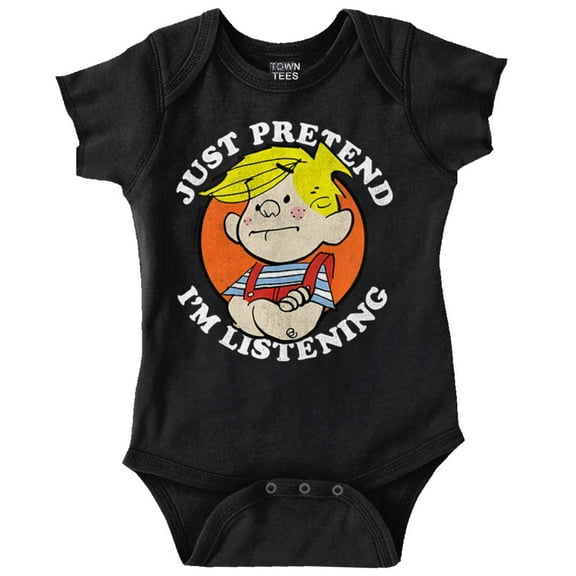Retro Comic Pretend Im Listening Bodysuit Jumper Boys Infant Baby Brisco Brands 12M