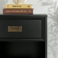 thumbnail image 5 of Walker Edison 18" Solid Wood 1-Drawer Framed Nightstand - Black, 5 of 20