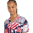 thumbnail image 3 of Way to Celebrate Women’s Americana Shorty Pajama Set, 2-Piece, Sizes XS to 3X, 3 of 4