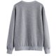 thumbnail image 4 of Jersey de mujer con estampado de patrones navideños, cuello redondo, manga larga, Top informal para uso diario, tela gris, letras negras XXL, 4 of 6