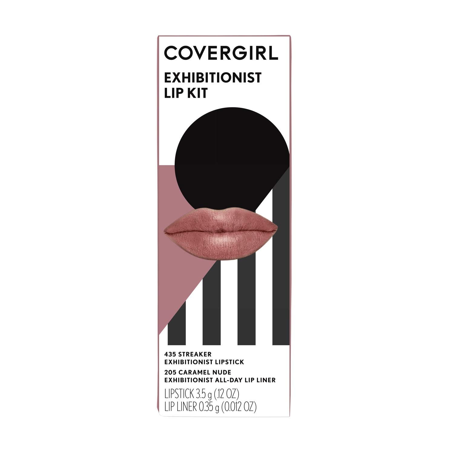 CoverGirl Exhibitionist Lip Kit, 240 Caramel Kiss / 200 In The Nude